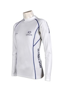 W164 tailor made ladies' sporty suits fit tight running racing wearing long run assorted color printed long sleeved high neck tee fall winter sports wear supplier hk manufacturer  running teamwear  running jersey long run teamwear  long run jersey